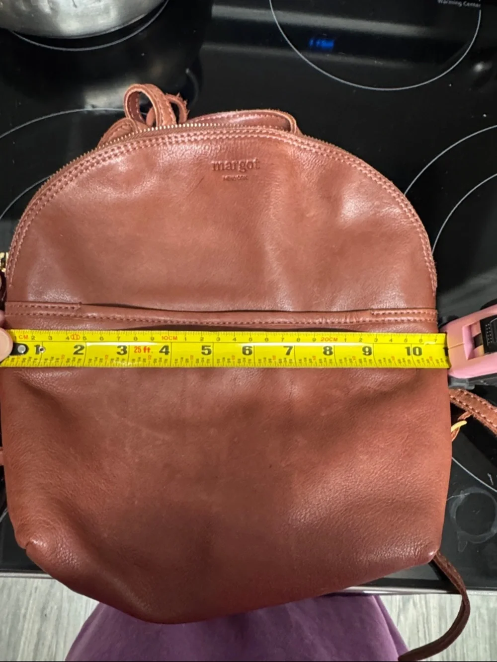Margot Leather Backpack – Cognac Brown - Picture 6 of 6